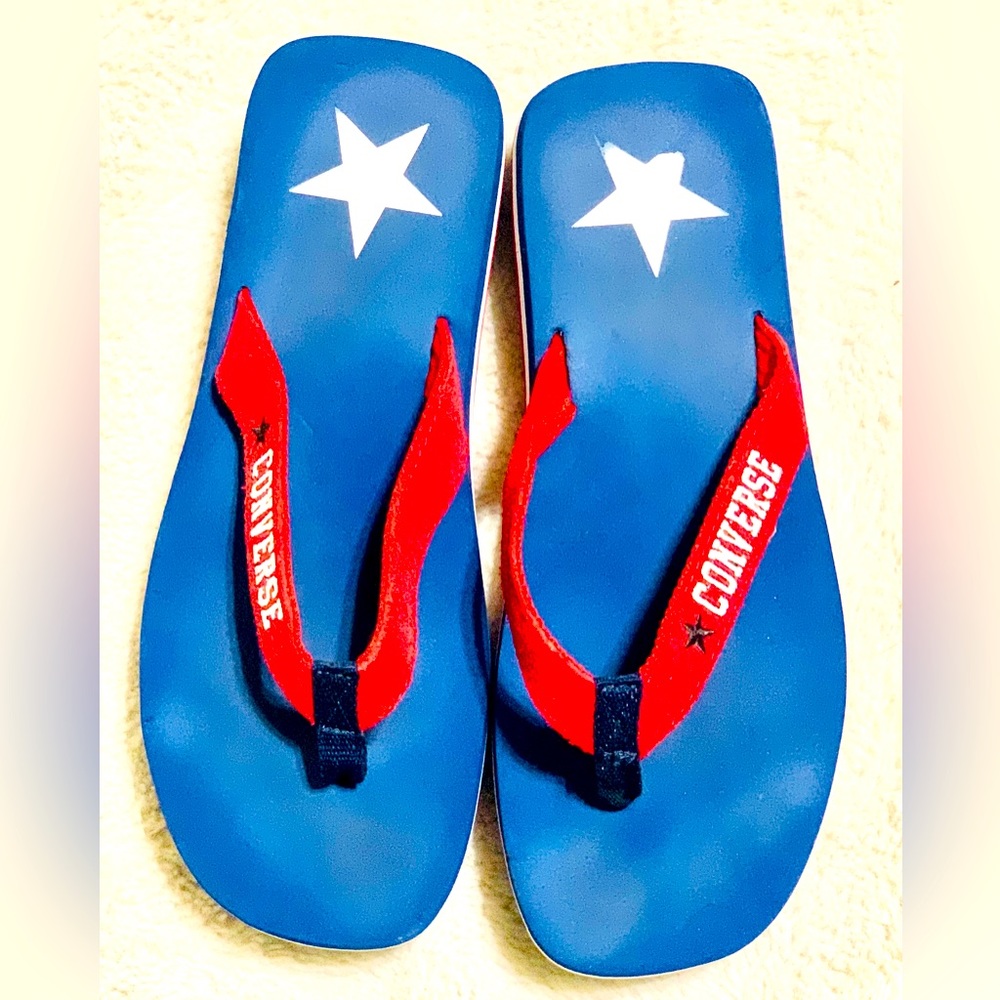 Converse Red white and blue unisex size 9